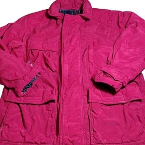 Vintage GAP Alta Country Red Nylon Barn Chore Utility‎ Jacket Women chore